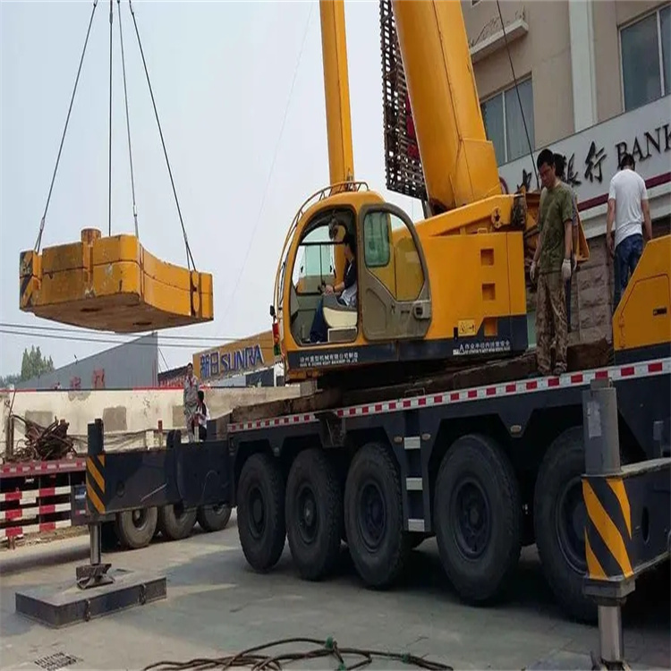 丹江口当地吊车出租|机器吊装|75吨|工厂搬迁服务